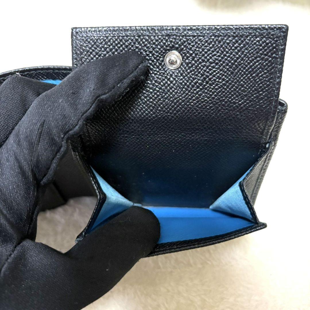 BVLGARI ブルガリブルガリ 二つ折り財布 コンパクト財布 ブラック