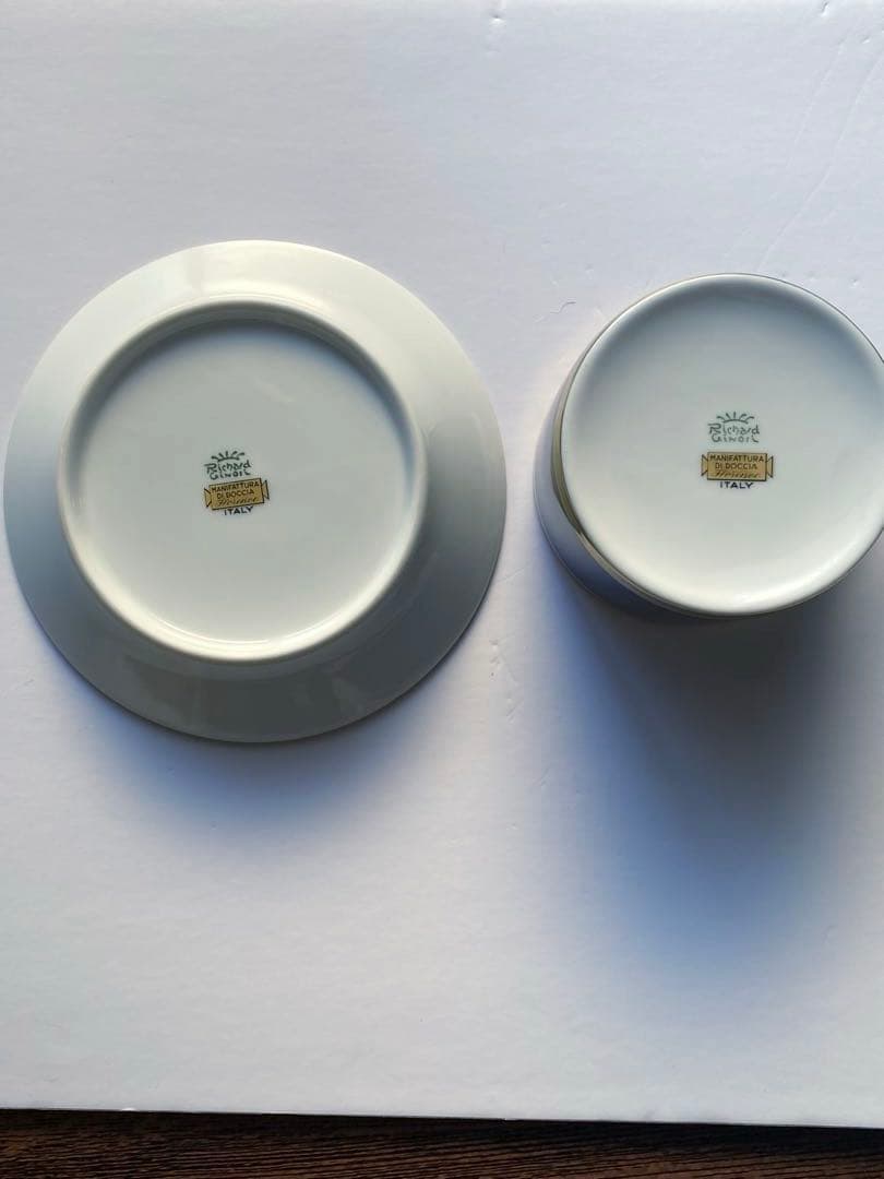 廃盤品　リチャードジノリ インペロ ブラック C&S トリオセット