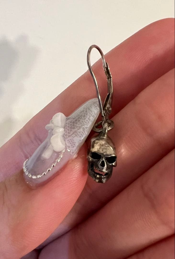 Crazy Pig Design スカルピアス(片耳用)2個