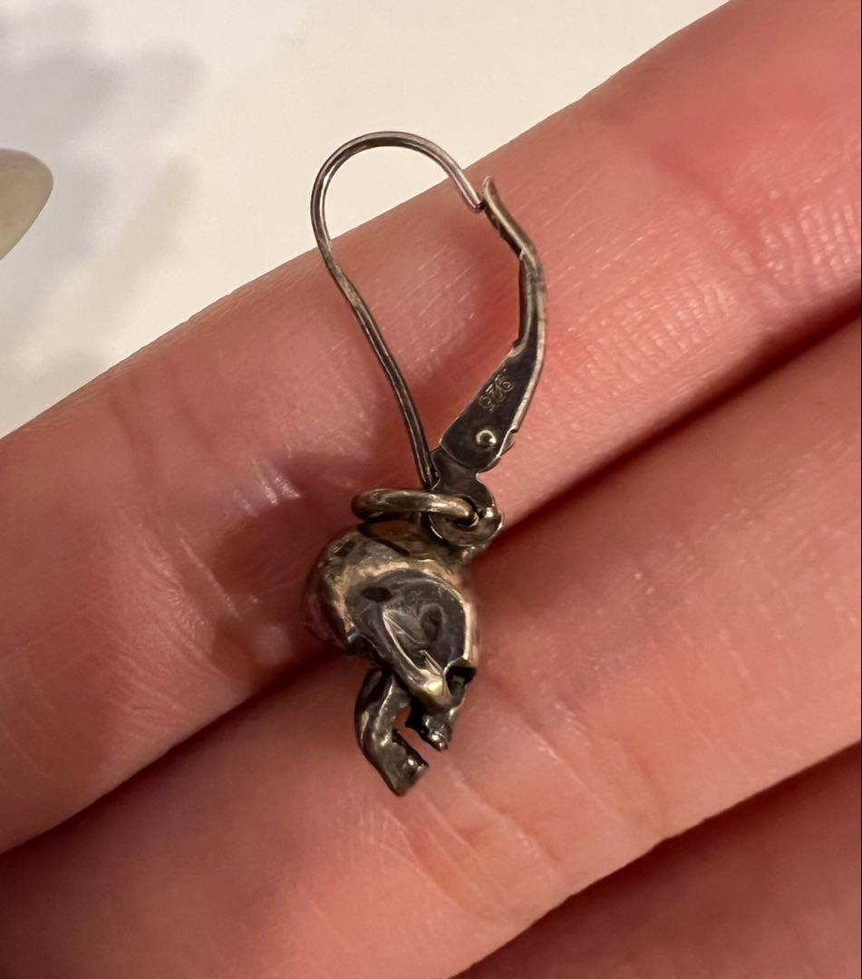 Crazy Pig Design スカルピアス(片耳用)2個