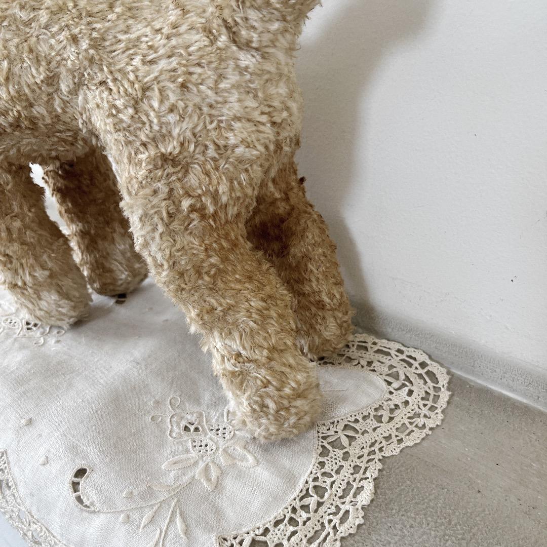 アンティーク　ぬいぐるみ　犬　テリア　人形　ヨーロッパ　ヴィンテージ