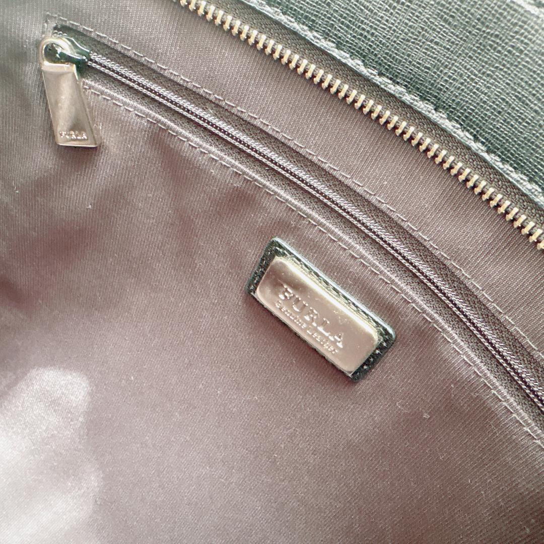 【美品】A4サイズ収納可 FURLA フルラ トートバッグ ブラック