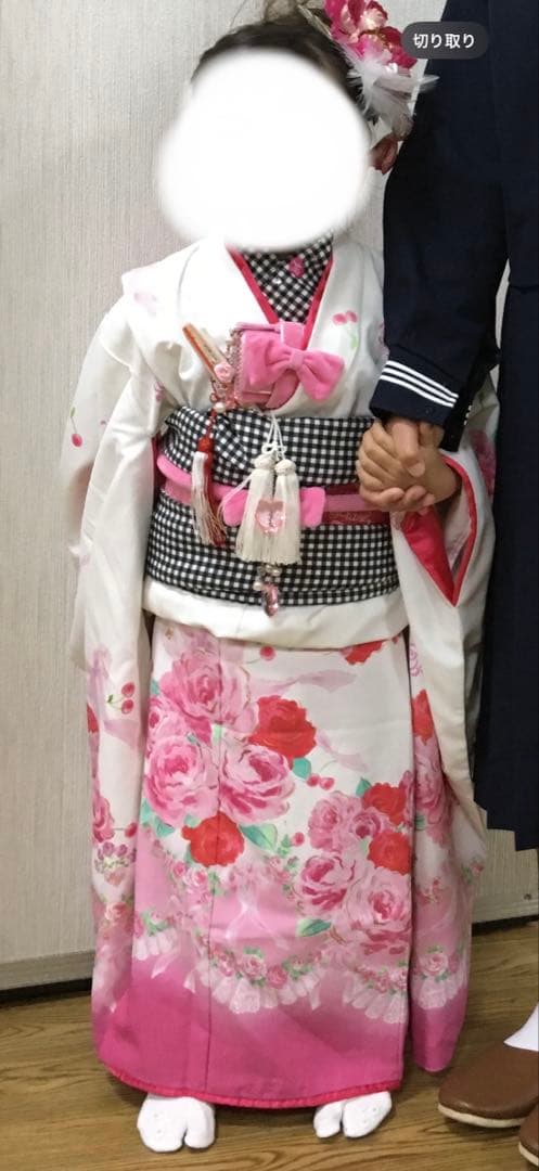 メゾピアノ七五三お着物帯髪飾りフルセット7歳着物女の子7歳セレモニー