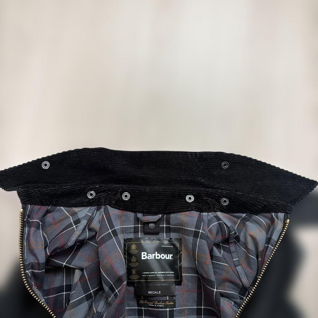 Barbour BEDALE ワックス コットン ブルゾン 42 ブラック