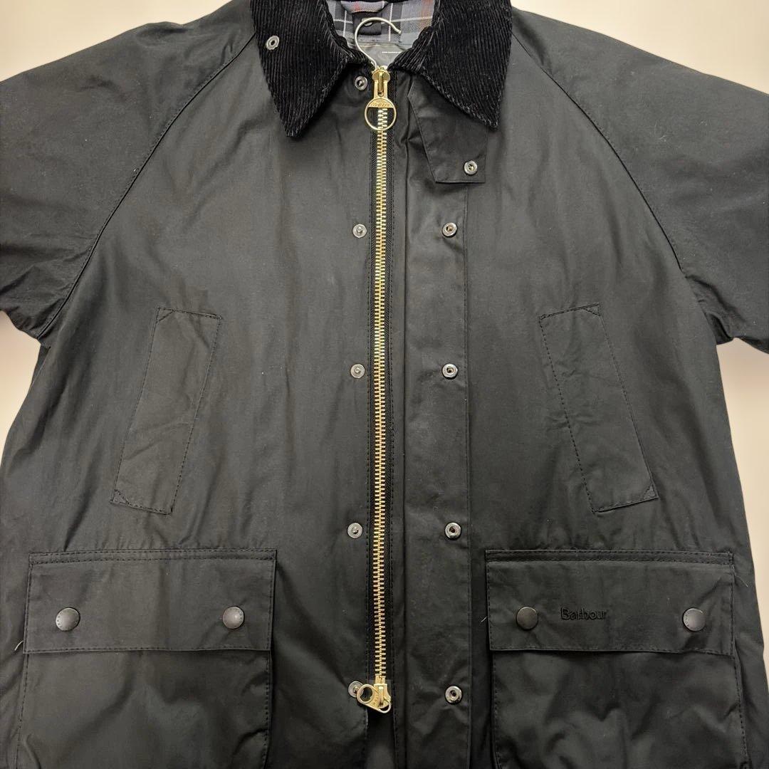 Barbour BEDALE ワックス コットン ブルゾン 42 ブラック