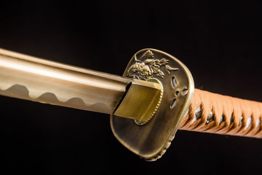 5046-武具 刀装具 日本刀　模造刀 居合刀 武士道 武蔵 鑑賞用 手鍛造打