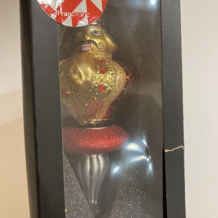 フランフラン ガラス オーナメント クリスマス くるみ割り人形