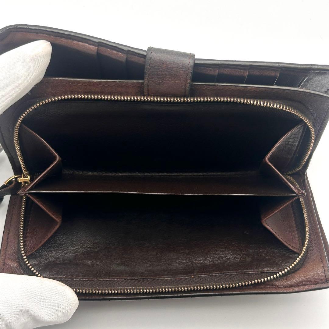 良品 Bottega Veneta 長財布 イントレチャート ラムスキン