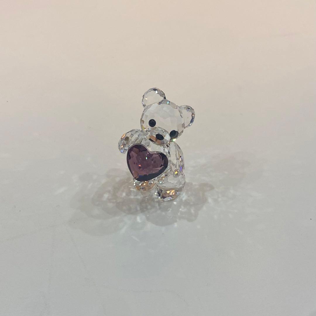 美品sh1178Swarovski スワロフスキークリスタルベア 置物