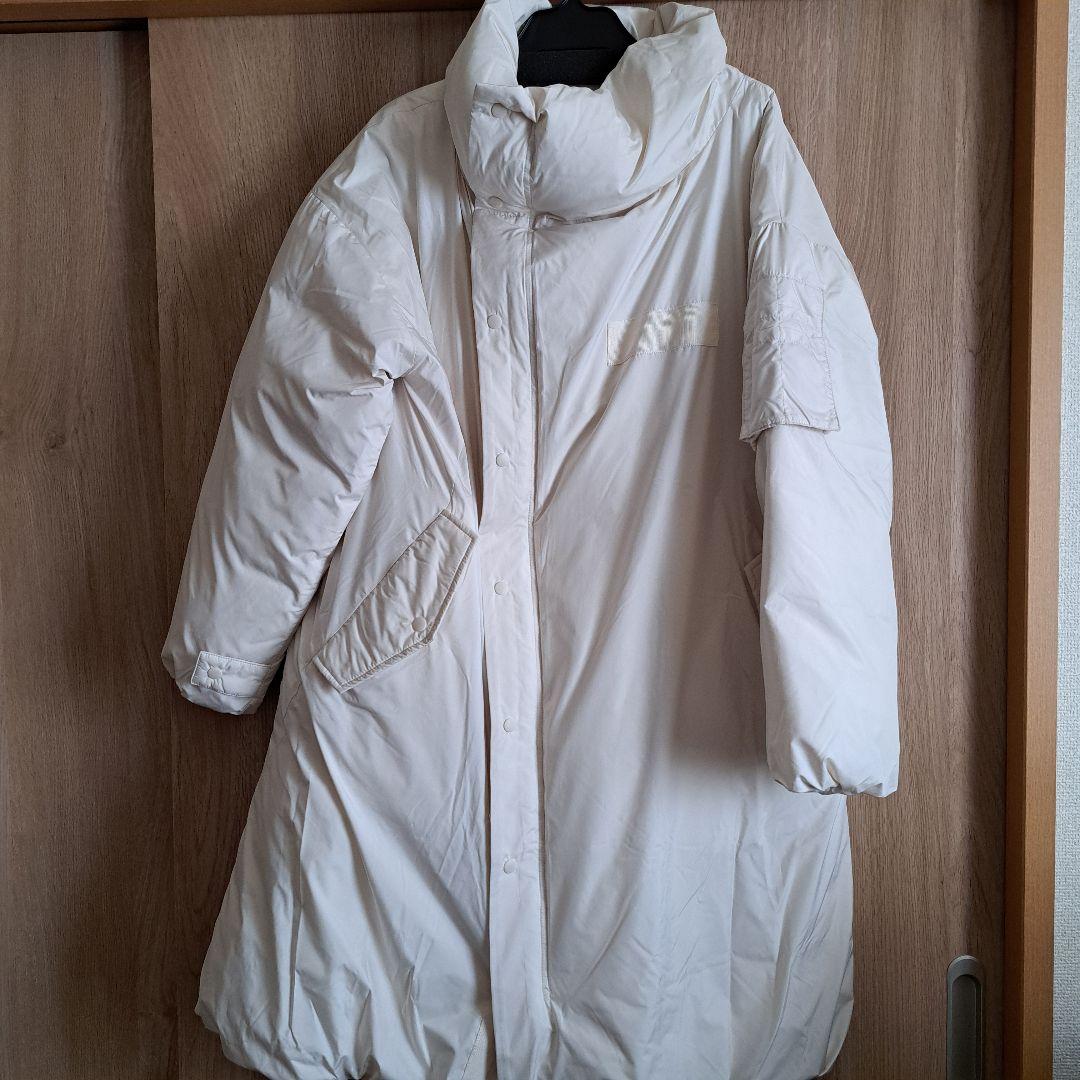 ☆ほぼ新品☆ヤマダヤLASUDアイボリー ロングダウンジャケット