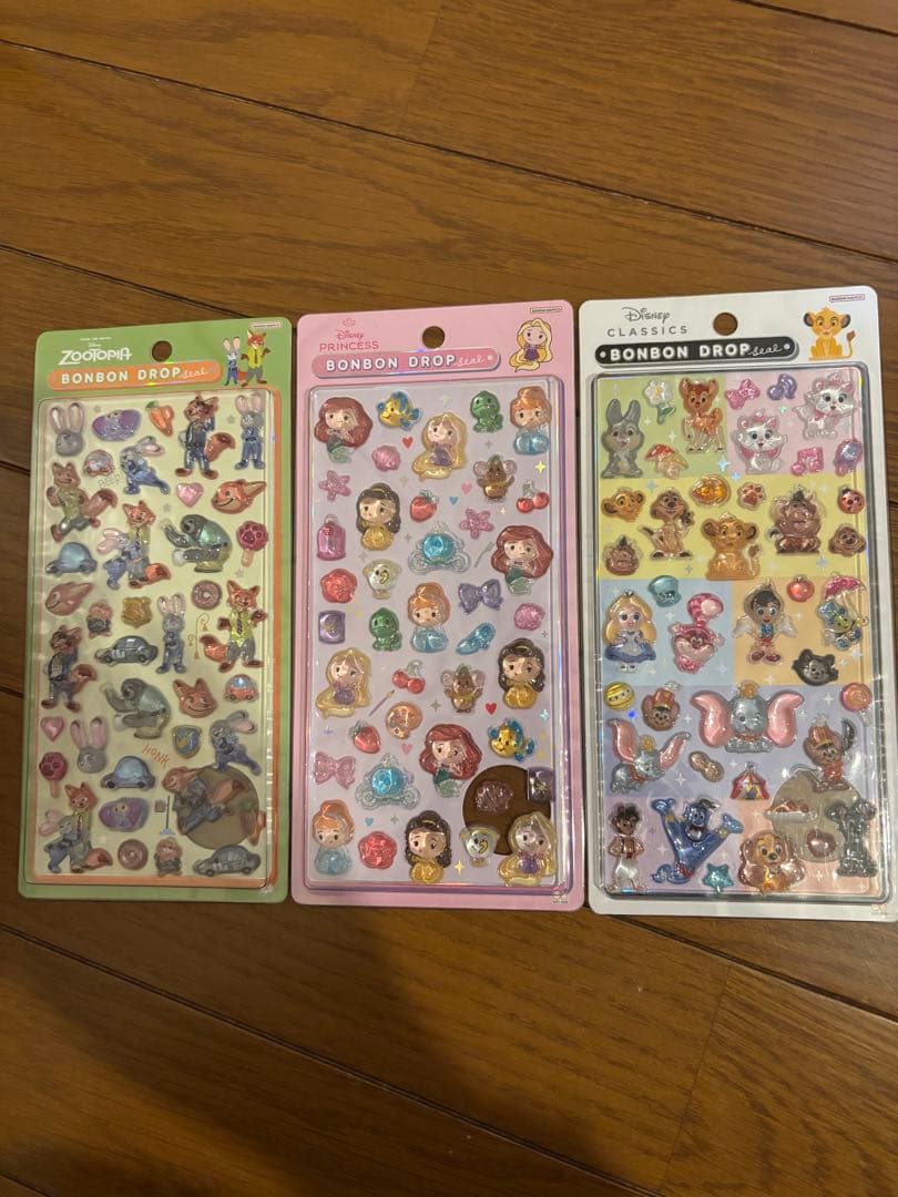 正規品　ボンボンドロップシール ディズニークラシック プリンセス ズートピア