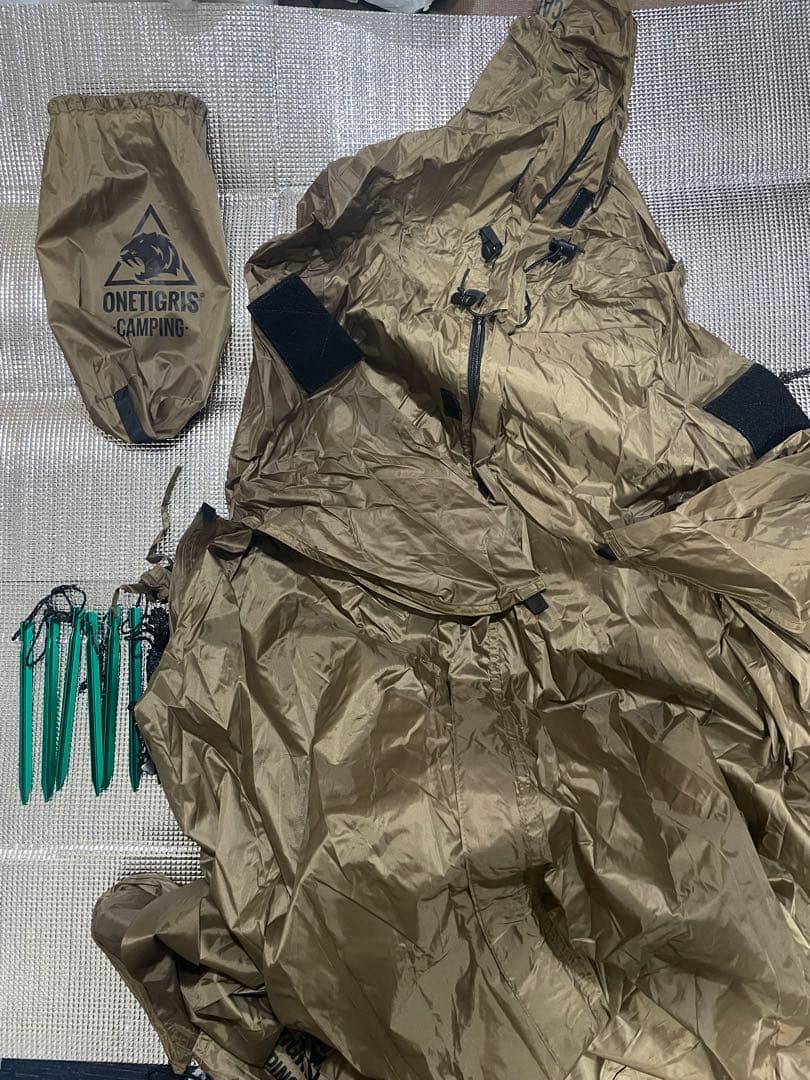 ONETIGRIS ポンチョシェルター2セット ブラウン
