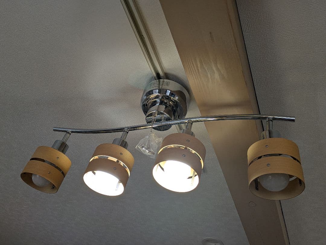 日昇 スポットシーリングライト4灯 BBS-049C 3個＋BBS-113 1個