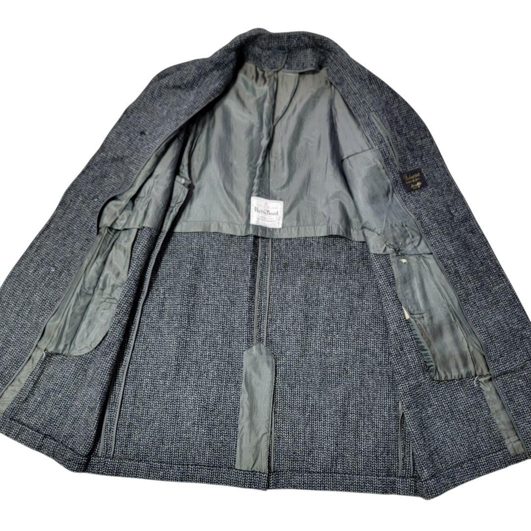 VINTAGE 50S Berck's ハリスツイード ステンカラーコート