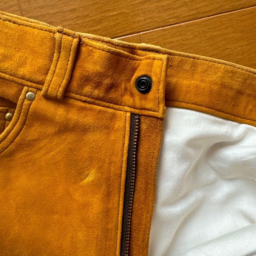 鹿皮ディア革ボトムツインズアコースティック　アメリカ製ロストワールド工場製　革柔