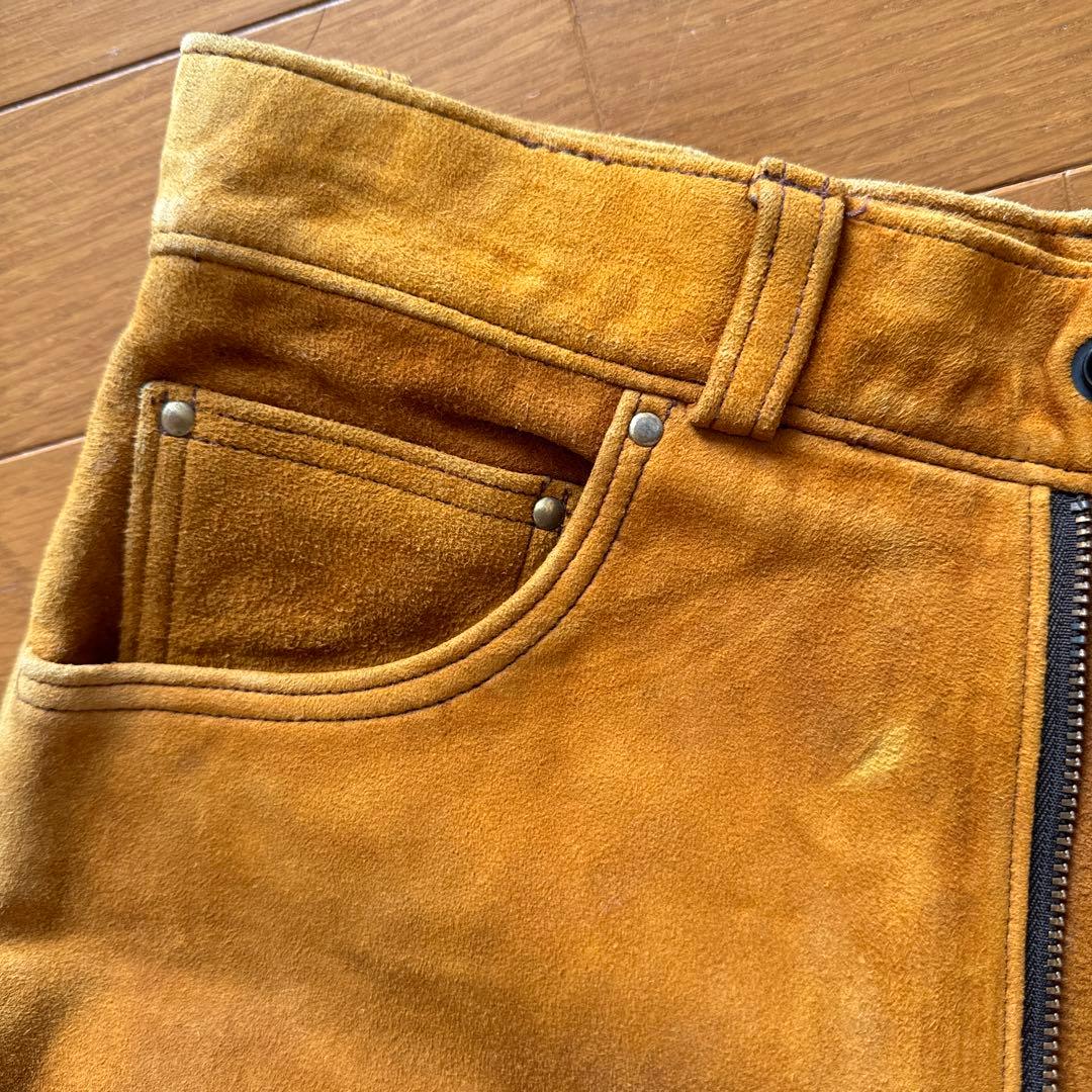 鹿皮ディア革ボトムツインズアコースティック　アメリカ製ロストワールド工場製　革柔