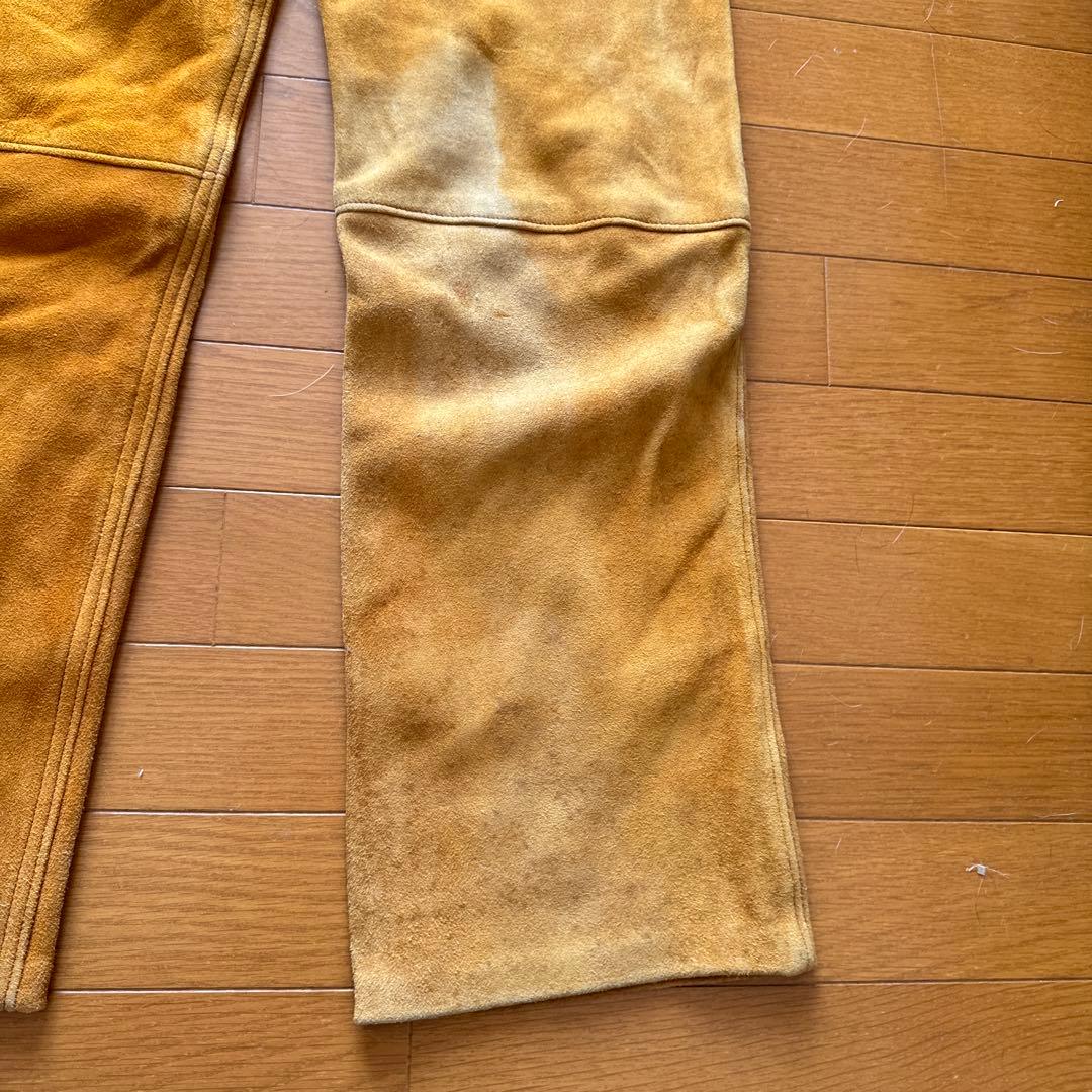 鹿皮ディア革ボトムツインズアコースティック　アメリカ製ロストワールド工場製　革柔