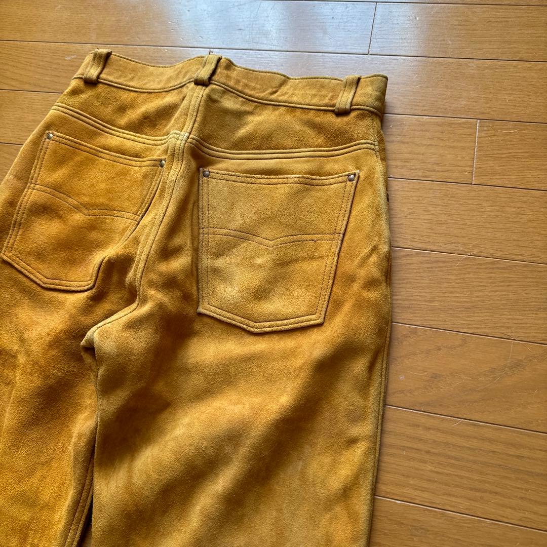 鹿皮ディア革ボトムツインズアコースティック　アメリカ製ロストワールド工場製　革柔