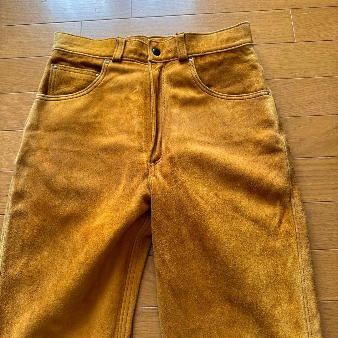 鹿皮ディア革ボトムツインズアコースティック　アメリカ製ロストワールド工場製　革柔