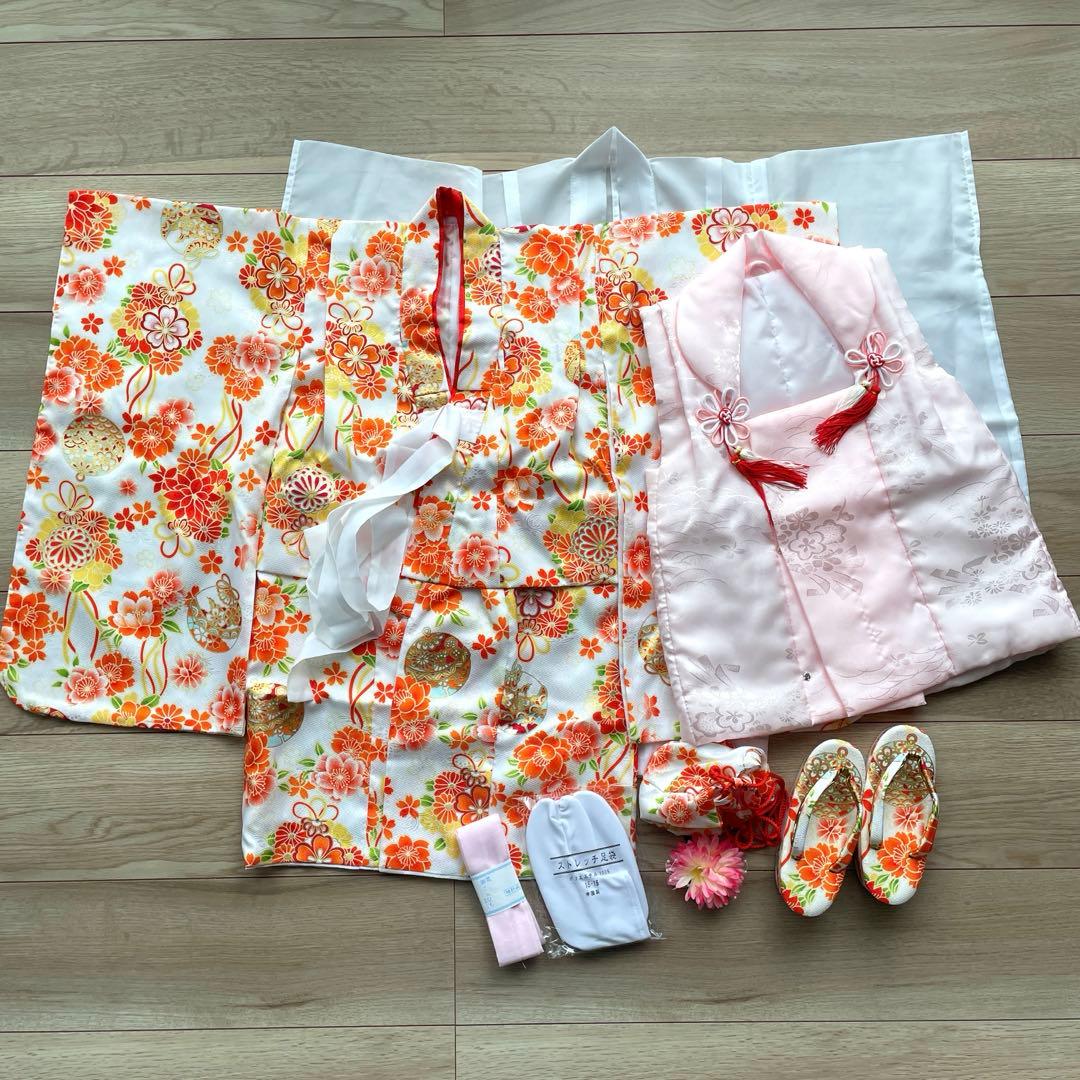 七五三 3歳 女の子 被布着物セット