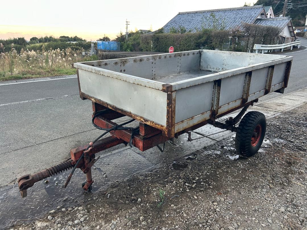 宮崎　トレーラー　油圧ダンプ　トラクター用　率引タイプ　運搬車　油圧 トラクター
