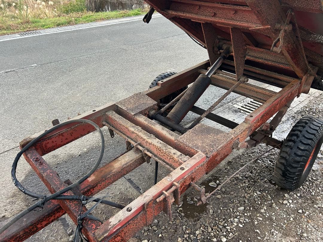 宮崎　トレーラー　油圧ダンプ　トラクター用　率引タイプ　運搬車　油圧 トラクター