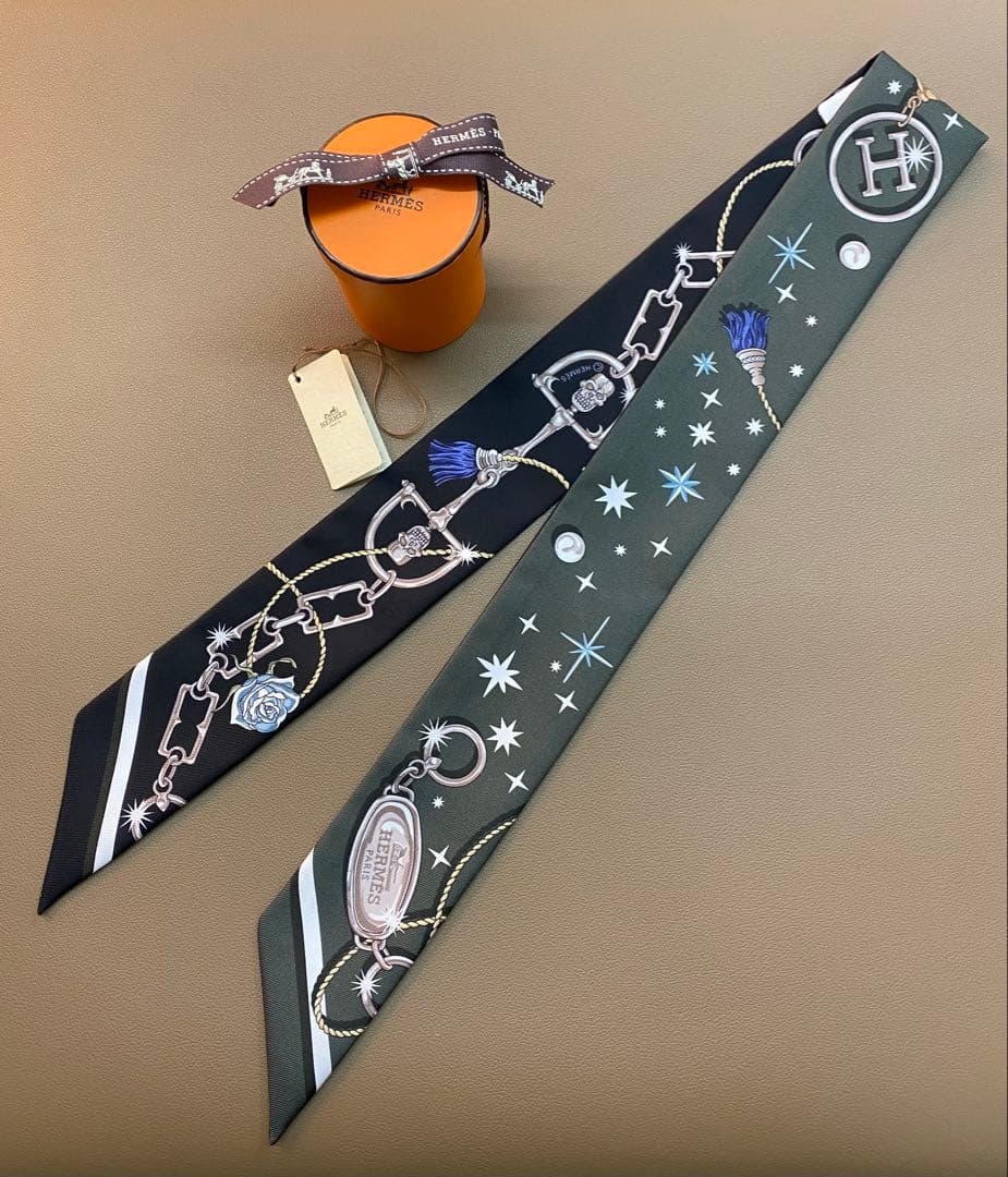 新品未使用エルメスツイリー Twilly セラフェット　カーキフォンセ　野村大輔