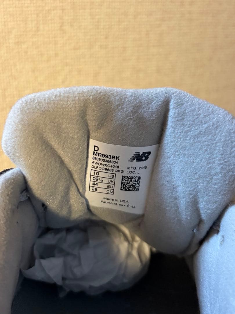 ニューバランス 993 BK