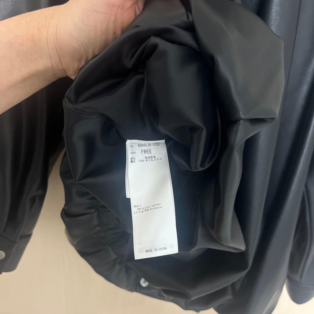 RIM.ARK ブラックレザージャケット