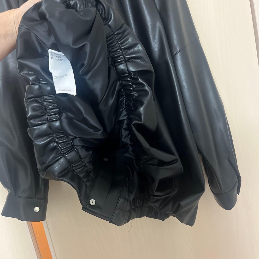 RIM.ARK ブラックレザージャケット