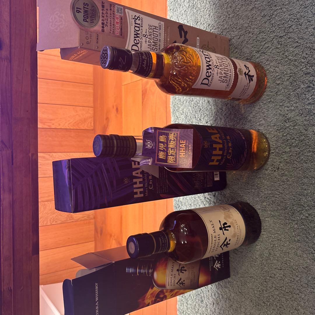 余市 & HHAE ＆デュワーズJapaneseスムース限定販売ウイスキーセット