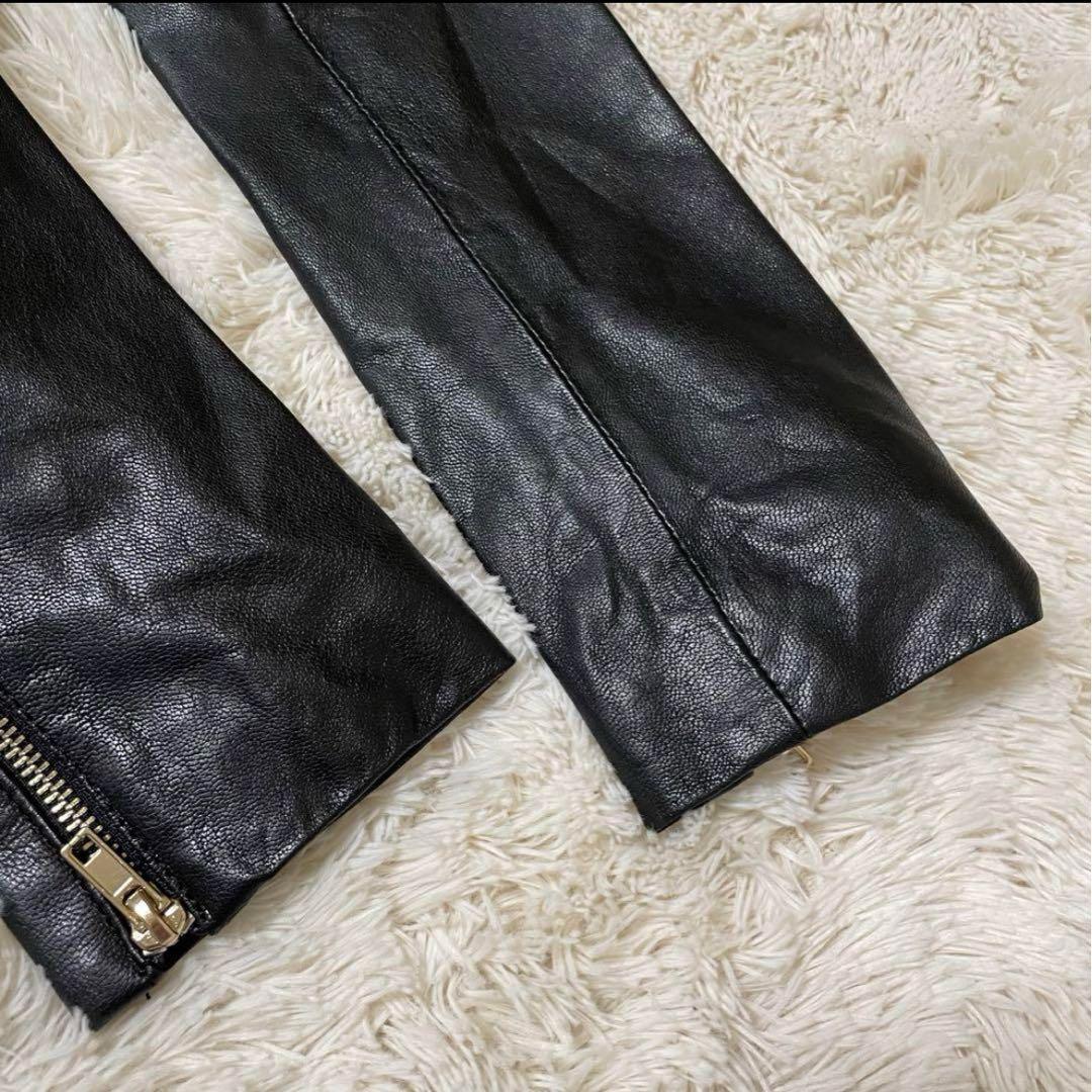 ヴェロモーダ　【L】希少品　新品　ヤギ革レザージャケット 革ジャン　黒　男女