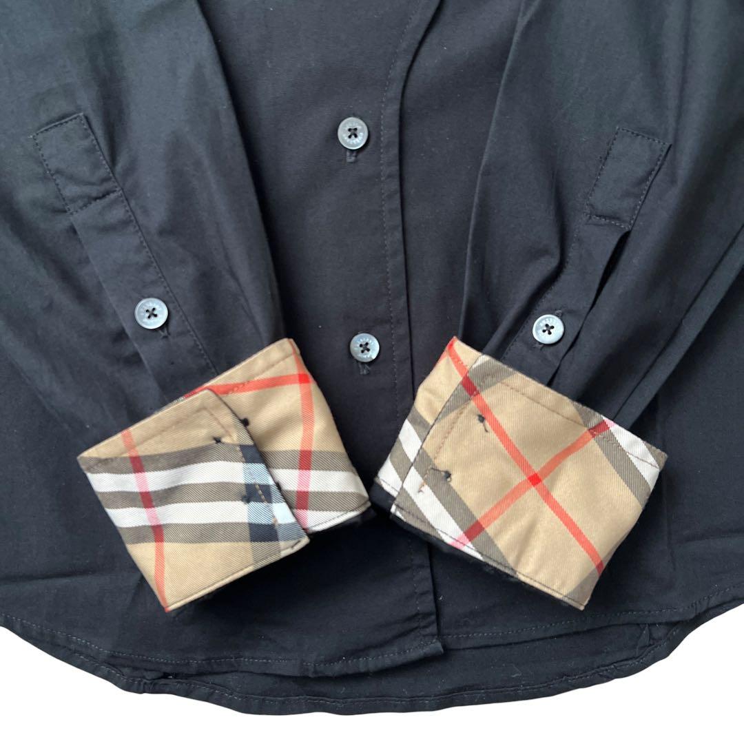 英国製　BURBERRY LONDON トレンチデザインシャツ ノバチェック S