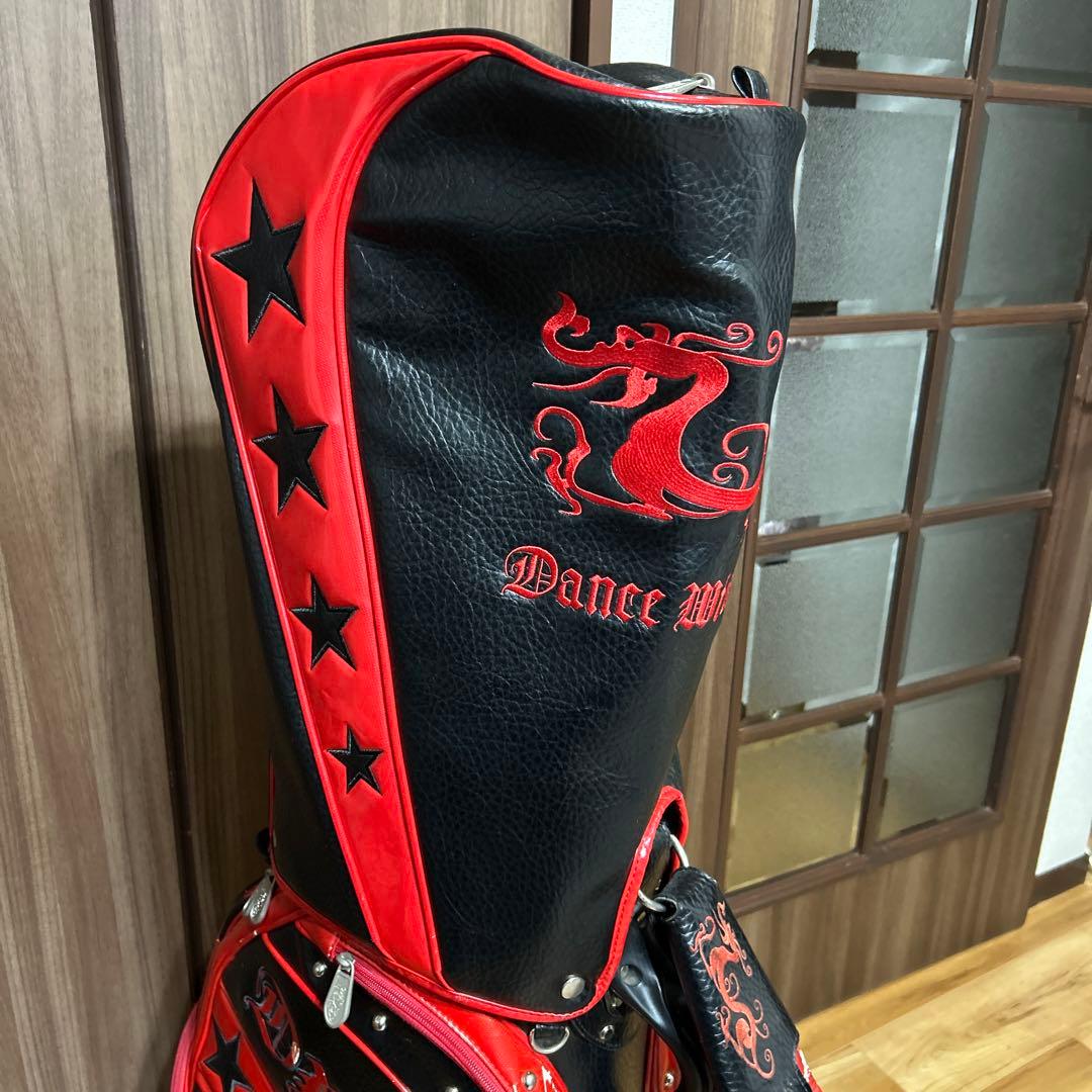 Dance With Dragon ダンスウィズドラゴン キャディバッグ 黒/赤