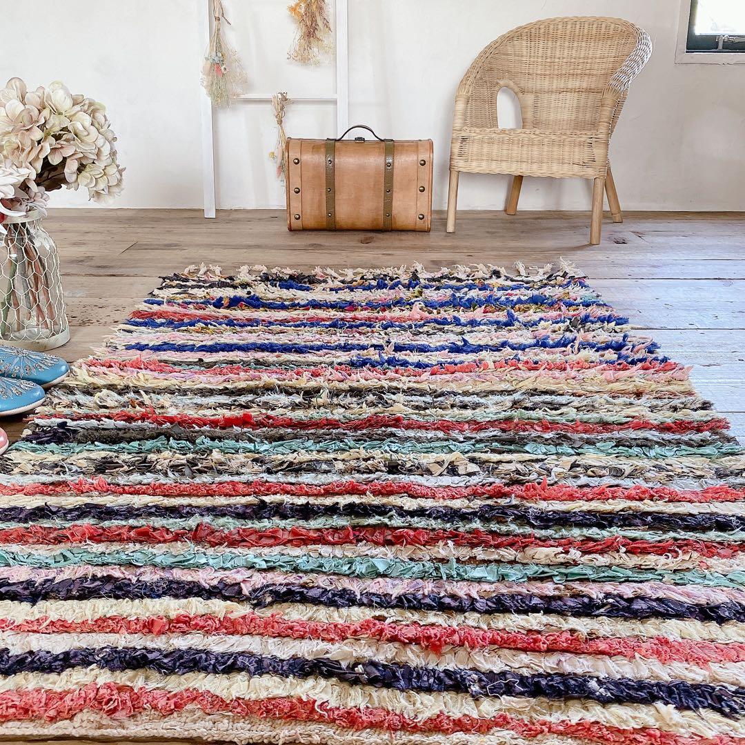 モロッコ ボシャルウィット Boucherouite ラグ カーペット