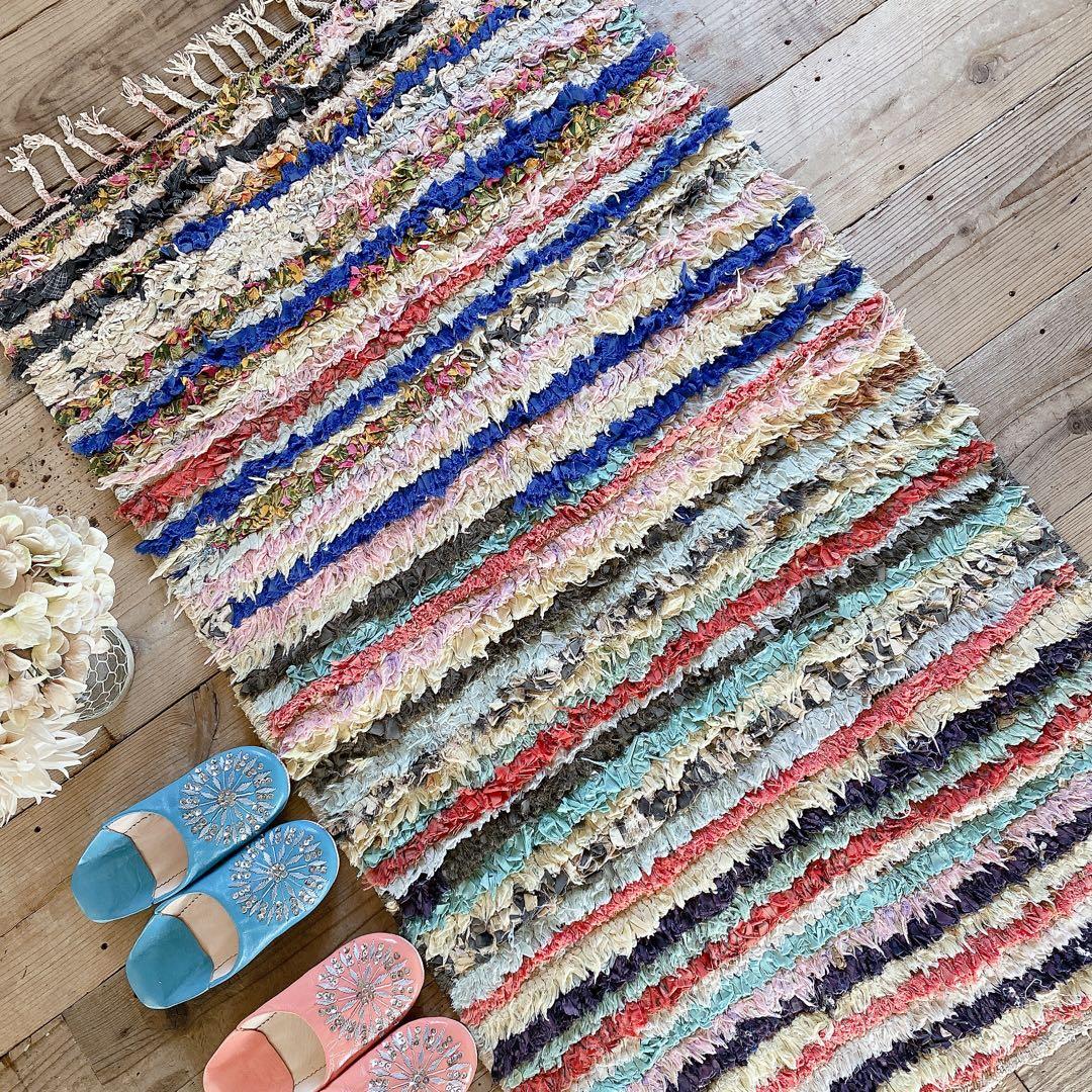 モロッコ ボシャルウィット Boucherouite ラグ カーペット