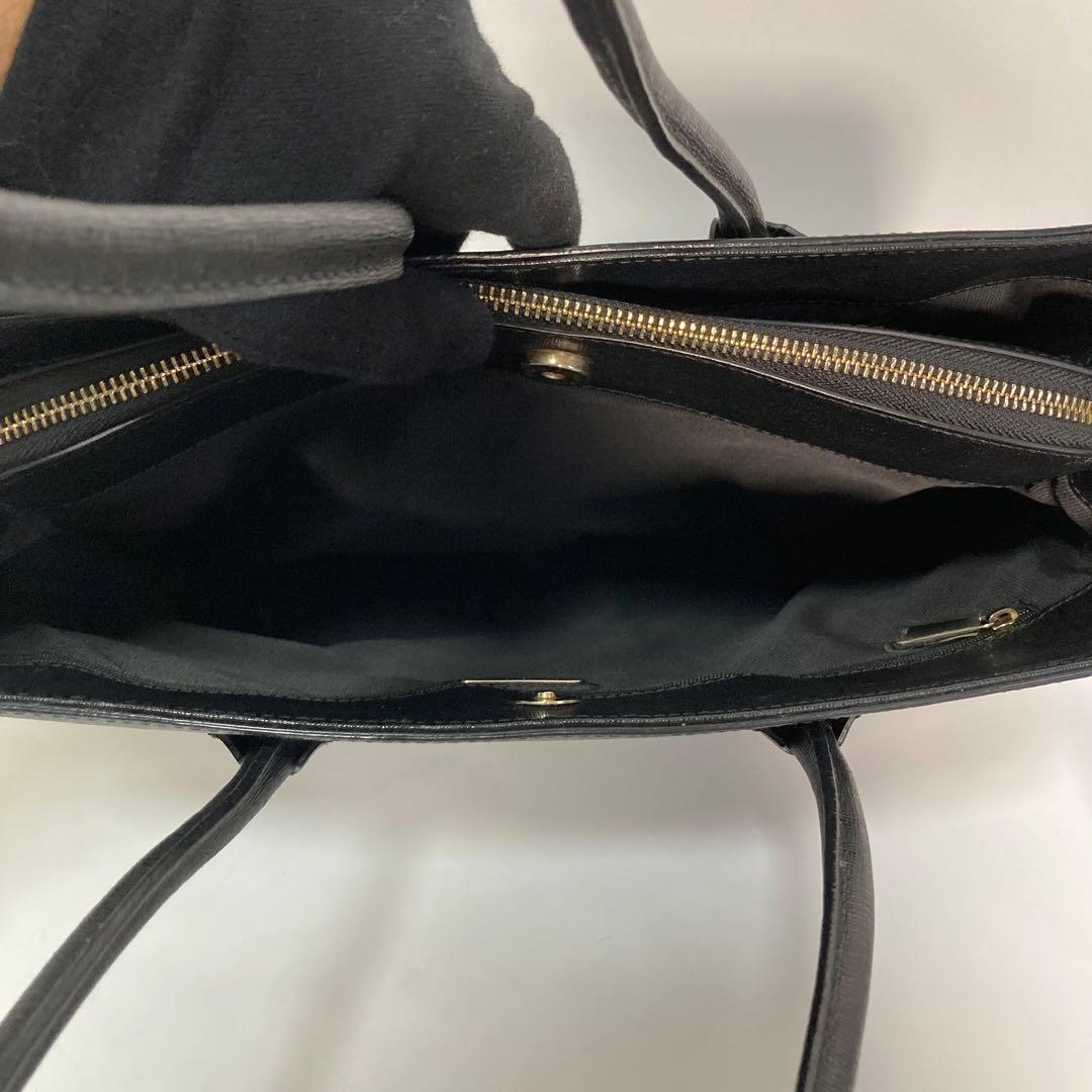 【美品】フルラ テッサ トートバッグ A4 ワンショルダーバッグ ブラック