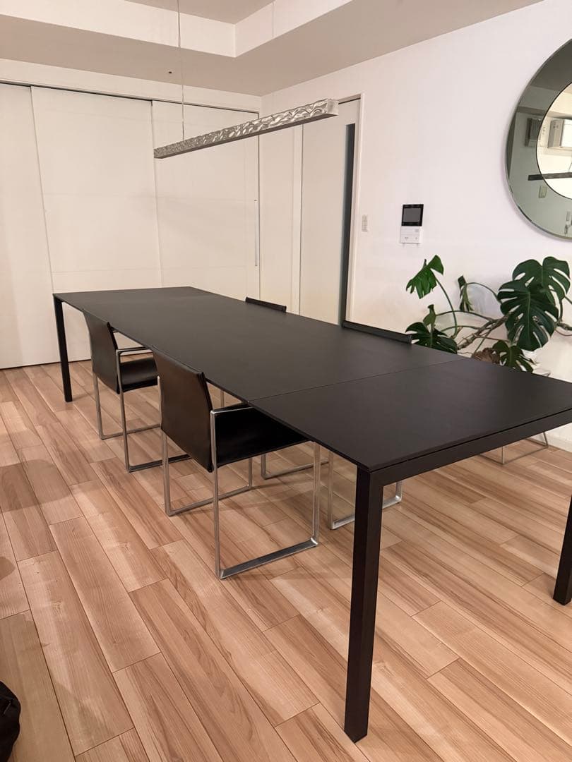 【Cassina】195 NAAN エクステンションテーブル ブラック 美品