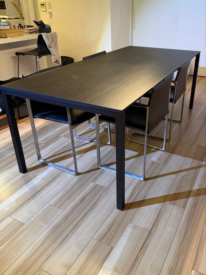 【Cassina】195 NAAN エクステンションテーブル ブラック 美品