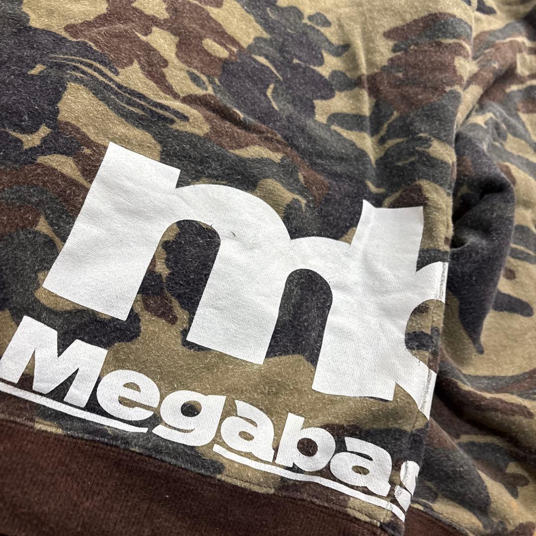 値下不可　Megabass 迷彩パーカー mb メガバス