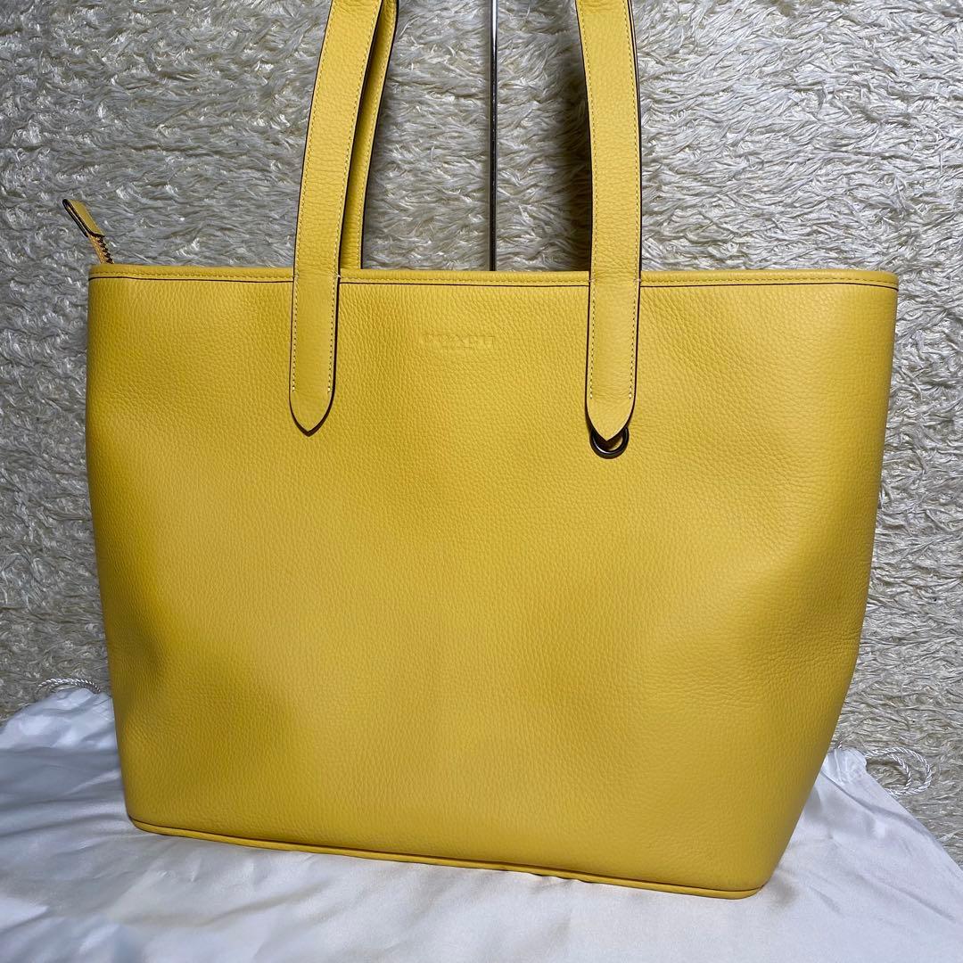 【未使用】COACH コーチ トートバッグ 本革 サリバン C9876 イエロー