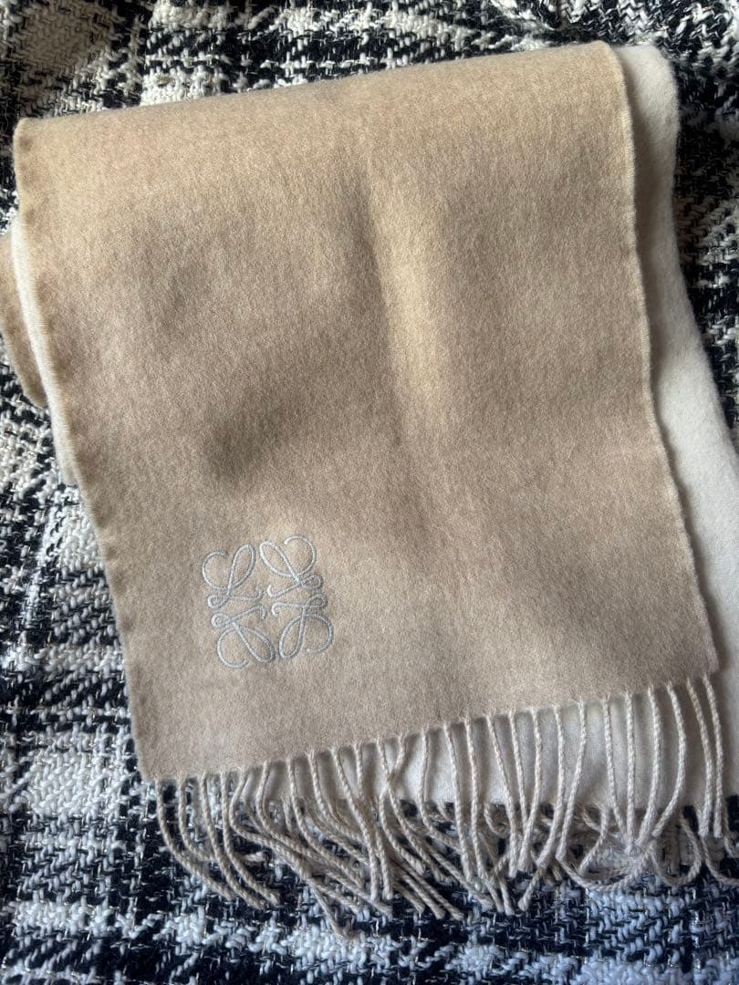 LOEWE バイカラースカーフ　マフラー