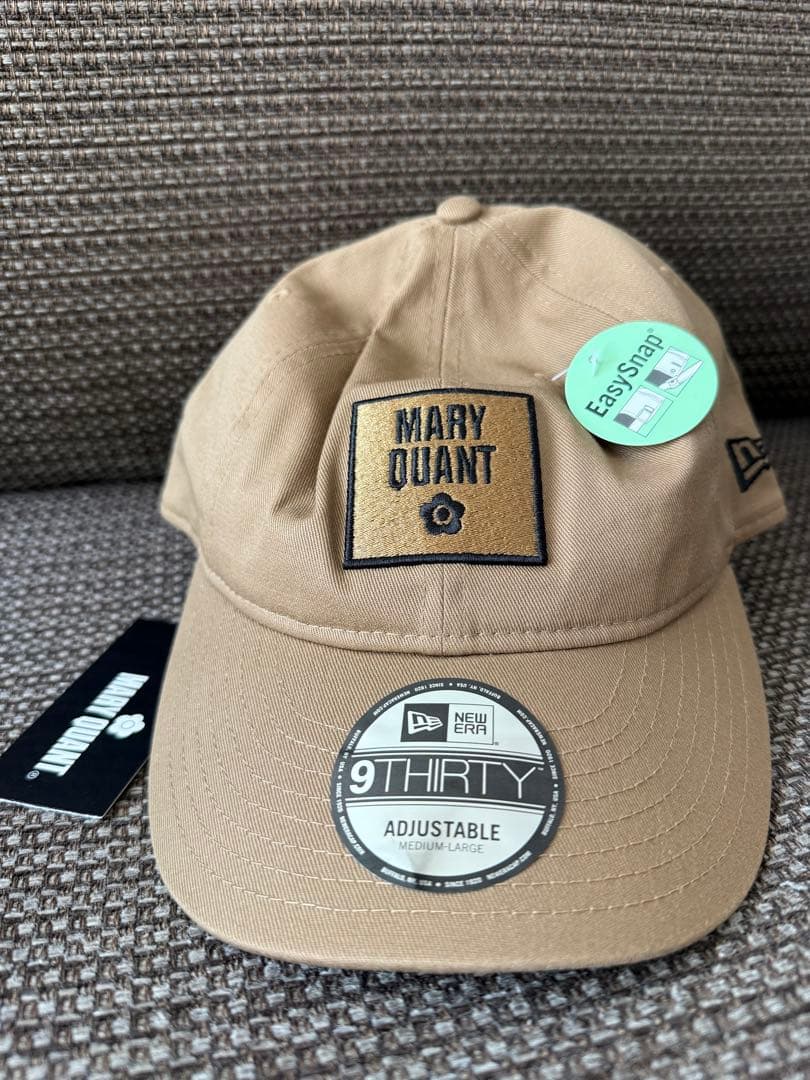 MARY QUANT NEW ERA 3段ロゴキャップ　9THIRTY ベージュ