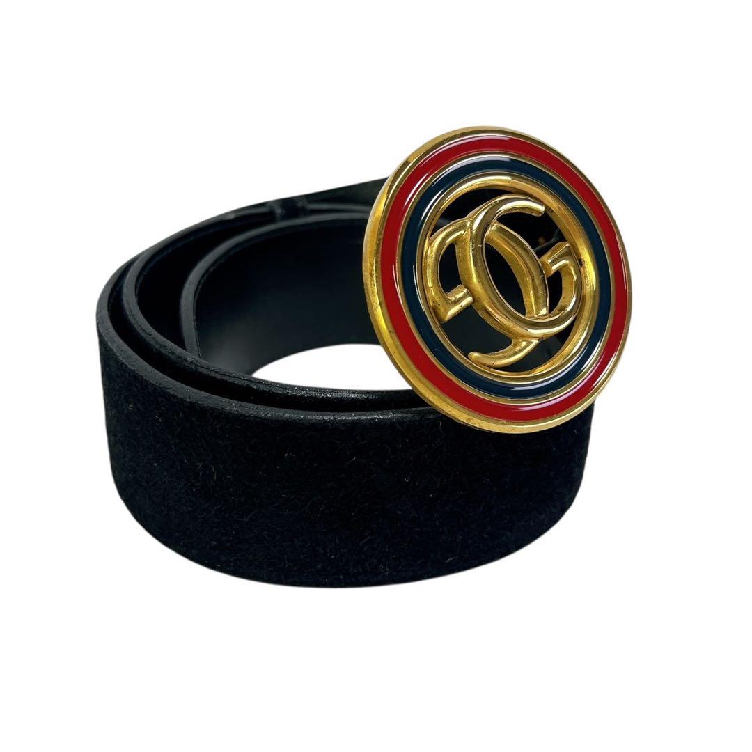 GUCCI グッチ オールドグッチ レザー ベルト ブラック