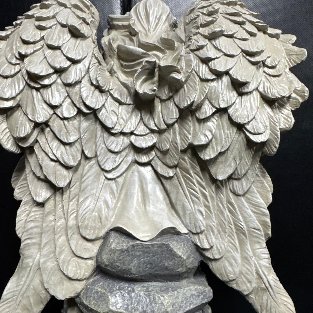 天使の像 レジン製 約52cm クリーム色
