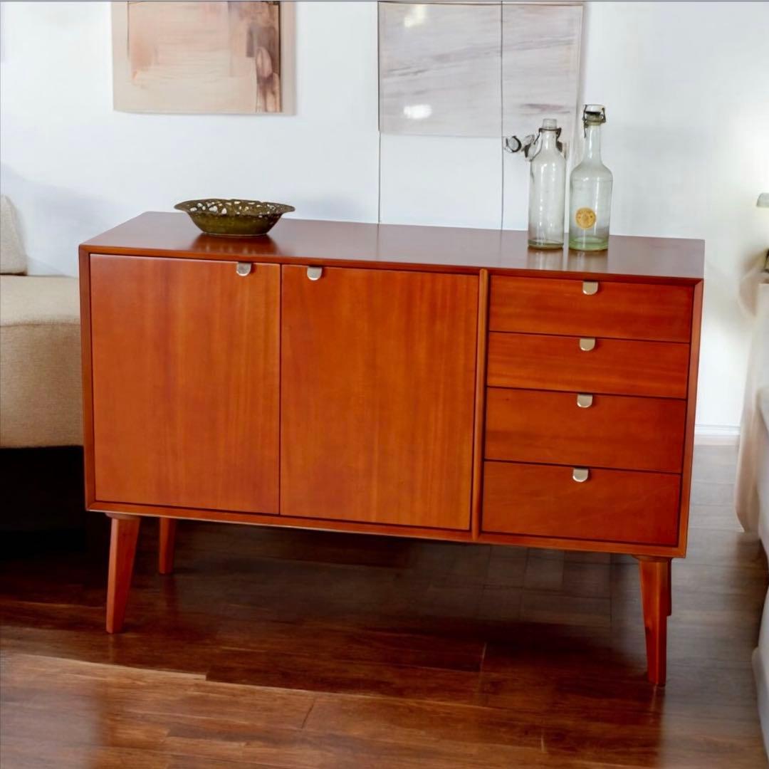 M 新品 北欧 リビングボード キャビネット リビング収納 本棚 飾り棚 天然木