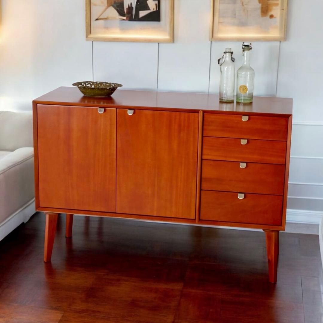 M 新品 北欧 リビングボード キャビネット リビング収納 本棚 飾り棚 天然木