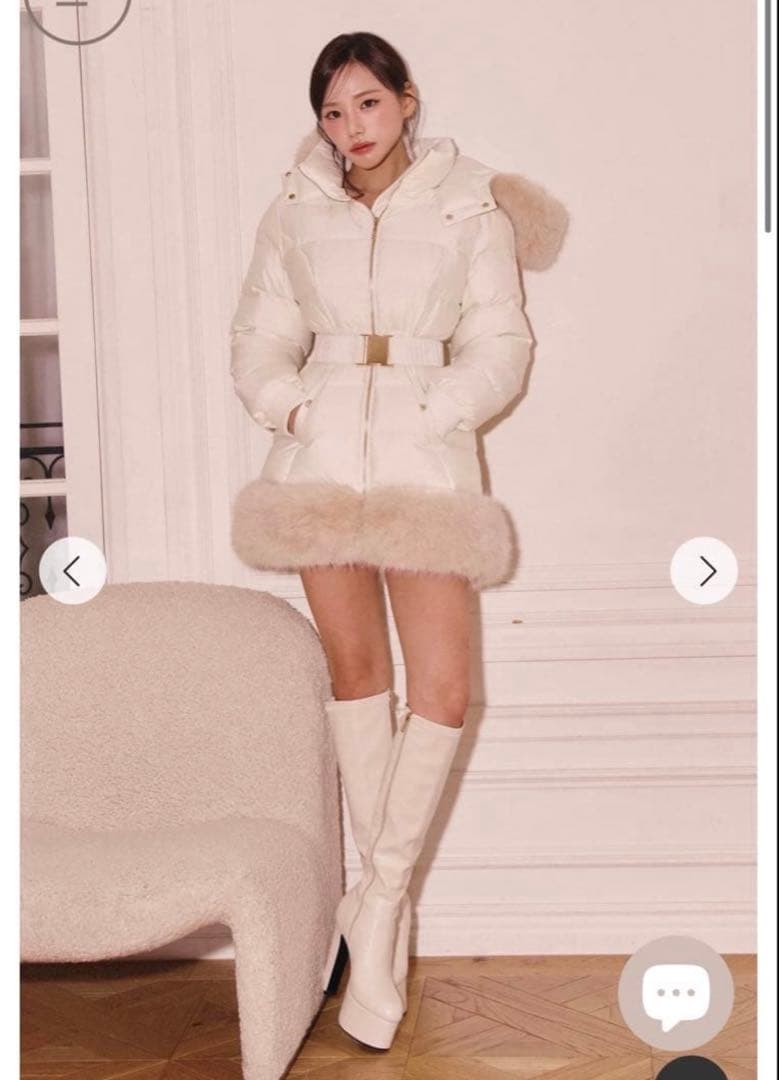 最終値下げ！RANDY カービーファーダウンジャケット IVO M