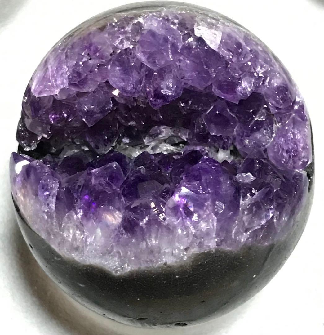 美品　ウルグアイ産　アメジスト　笑口　ドーム　約５８mm