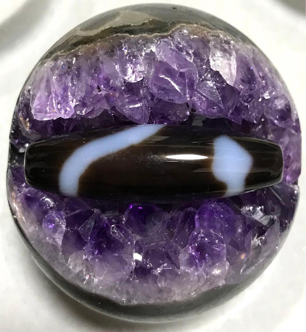 美品　ウルグアイ産　アメジスト　笑口　ドーム　約５８mm